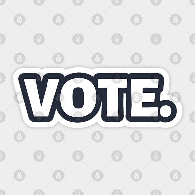 Vote Sticker by Sam D